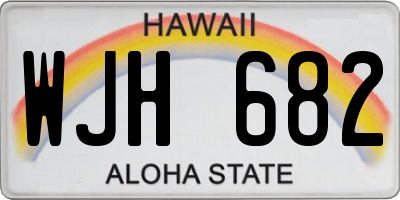 HI license plate WJH682