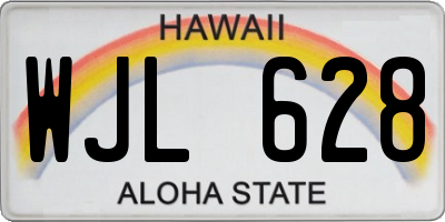 HI license plate WJL628