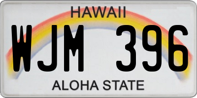 HI license plate WJM396