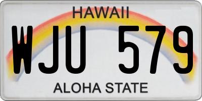 HI license plate WJU579
