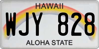 HI license plate WJY828