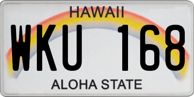 HI license plate WKU168