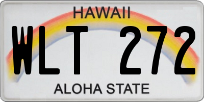 HI license plate WLT272