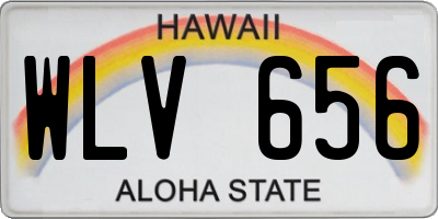 HI license plate WLV656