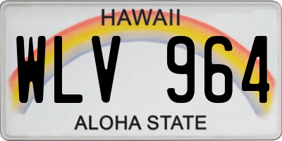 HI license plate WLV964