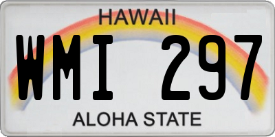 HI license plate WMI297