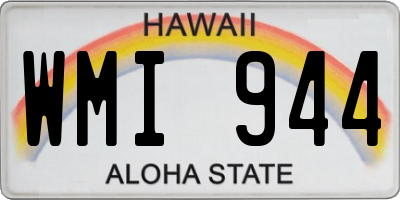 HI license plate WMI944