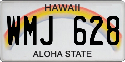 HI license plate WMJ628