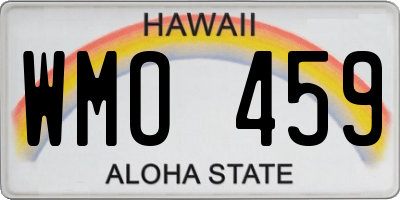 HI license plate WMO459