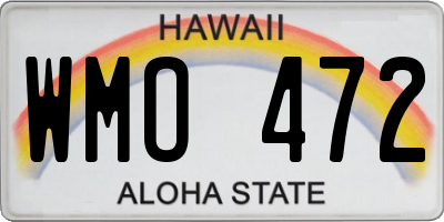 HI license plate WMO472