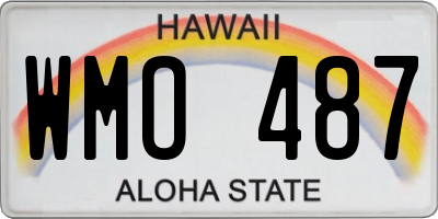 HI license plate WMO487