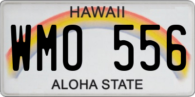 HI license plate WMO556