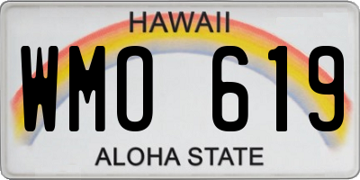 HI license plate WMO619