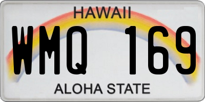 HI license plate WMQ169