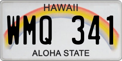 HI license plate WMQ341