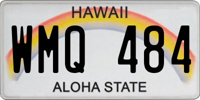 HI license plate WMQ484