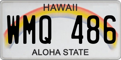 HI license plate WMQ486