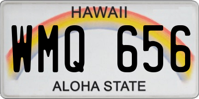 HI license plate WMQ656