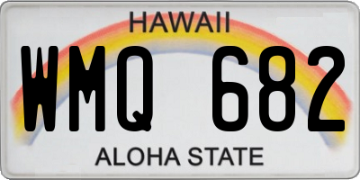 HI license plate WMQ682
