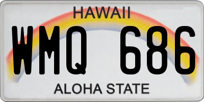 HI license plate WMQ686