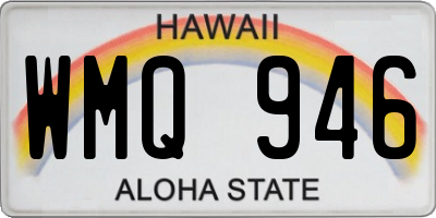 HI license plate WMQ946