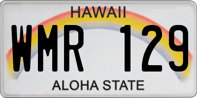 HI license plate WMR129