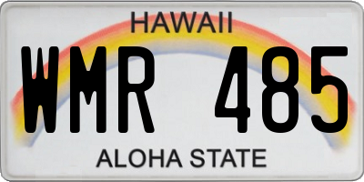 HI license plate WMR485