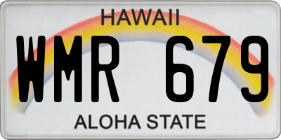 HI license plate WMR679
