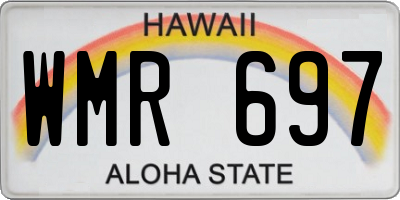 HI license plate WMR697