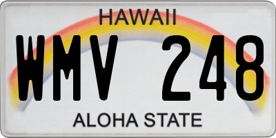 HI license plate WMV248