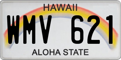 HI license plate WMV621