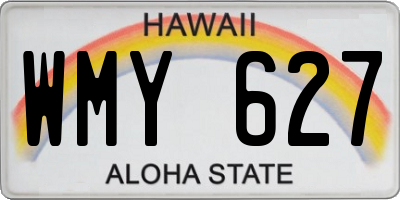 HI license plate WMY627