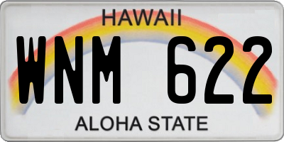 HI license plate WNM622