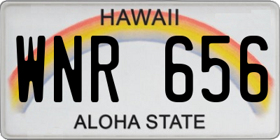 HI license plate WNR656