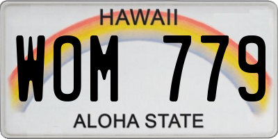 HI license plate WOM779