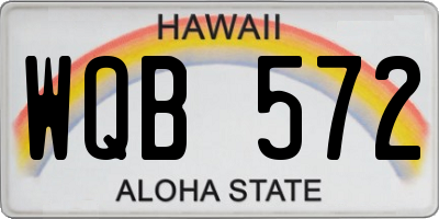 HI license plate WQB572