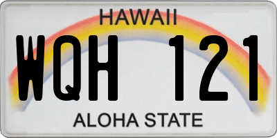 HI license plate WQH121