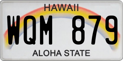 HI license plate WQM879