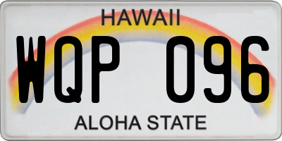 HI license plate WQP096