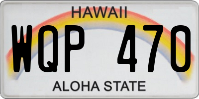 HI license plate WQP470