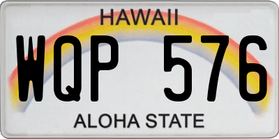 HI license plate WQP576