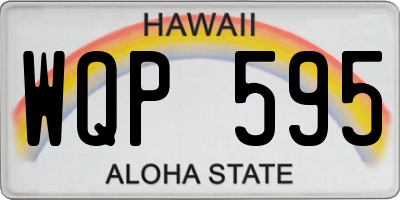 HI license plate WQP595
