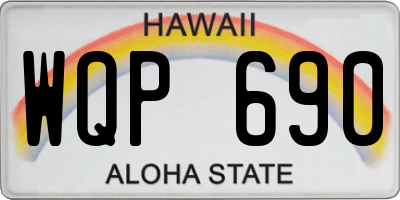 HI license plate WQP690