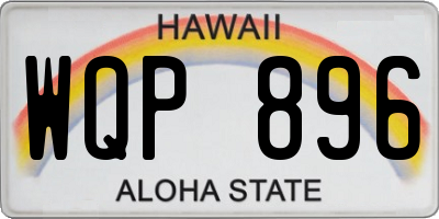 HI license plate WQP896