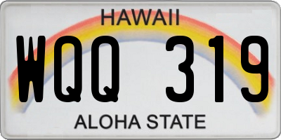 HI license plate WQQ319