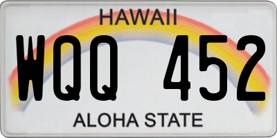 HI license plate WQQ452
