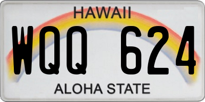 HI license plate WQQ624