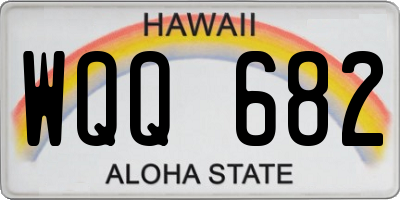 HI license plate WQQ682