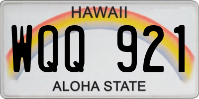 HI license plate WQQ921