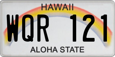 HI license plate WQR121